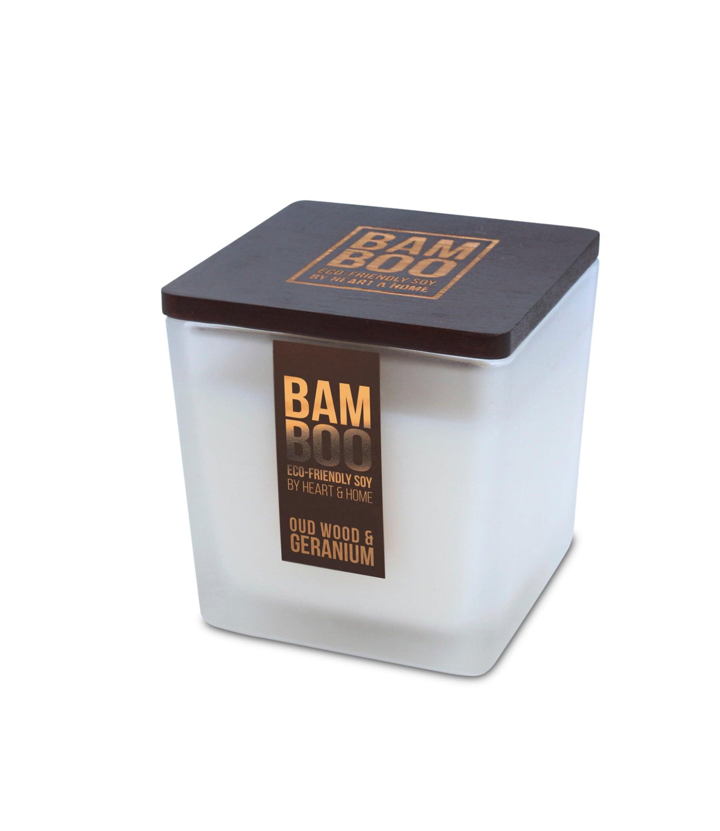 Oud Wood & Geranium Candle - Large - Heart & Home