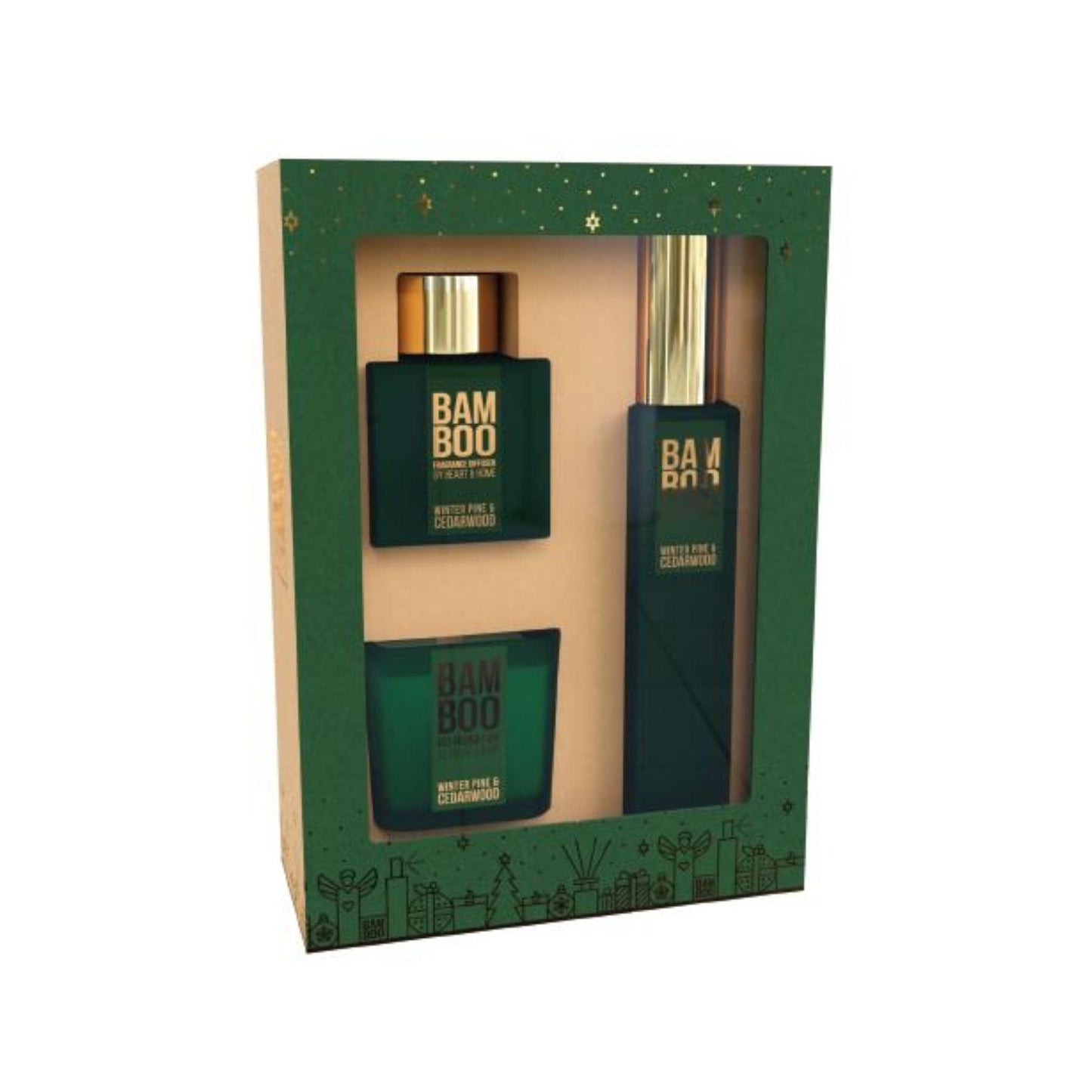 Winter Pine & Cedarwood Home Fragrance Gift Set - Heart & Home