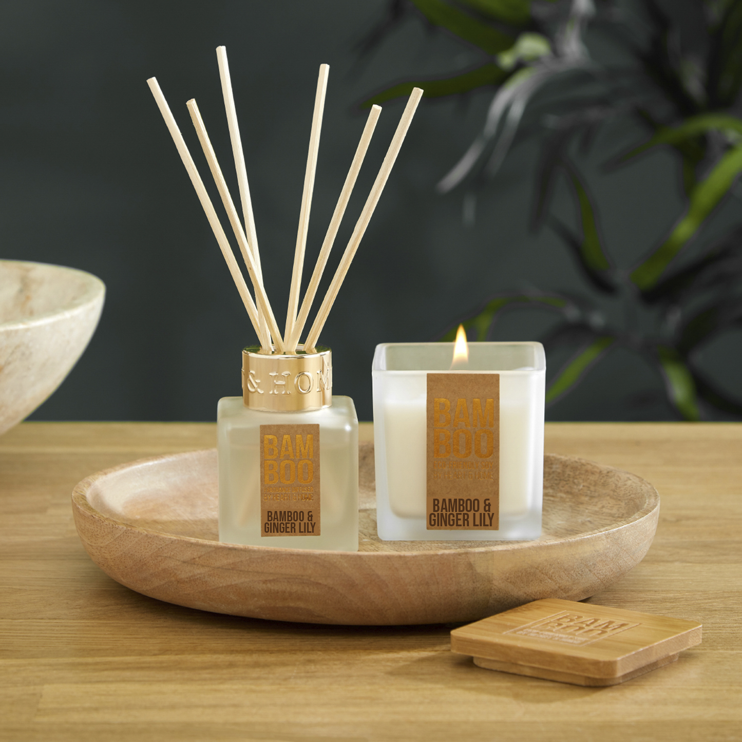 Bamboo & Ginger Lily Candle and Diffuser Set