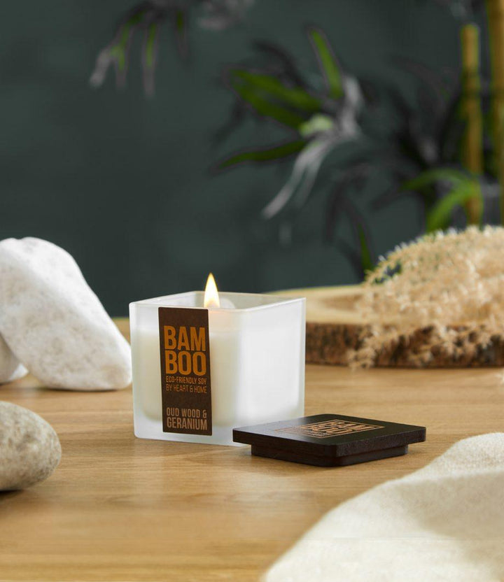 OUD: Oud Wood / Geranium / Parsley Seed Clear Candle 300g main image 0