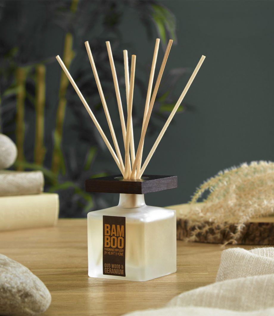 Oud Wood & Geranium Diffuser | Heart & Home Fragrances