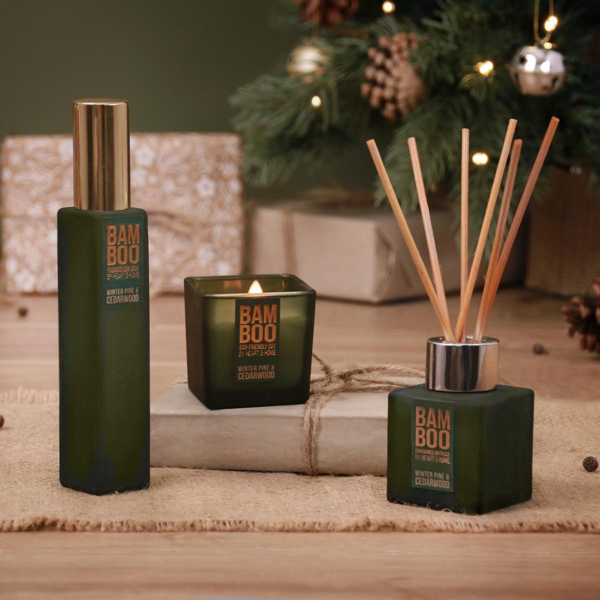 Winter Pine & Cedarwood Home Fragrance Gift Set - Heart & Home